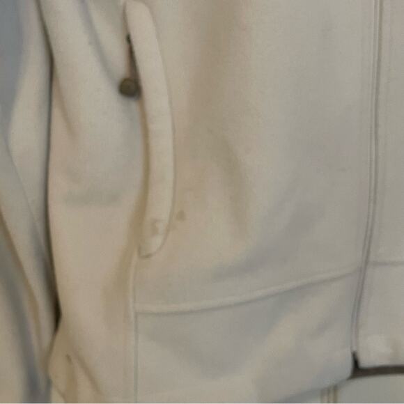 North Face Windwall Light Ivory Full Zip Fleece Mefium - Picture 4 of 9